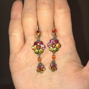 Michal Negrin Hanging Flower Earrings